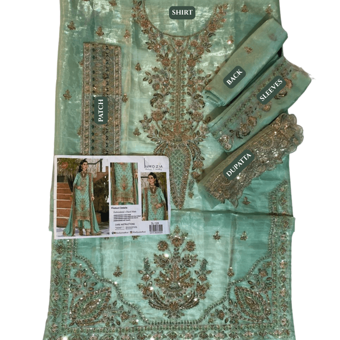 Imrozia Hm Silk Fbs Net Dupatta Sl129 (kal)