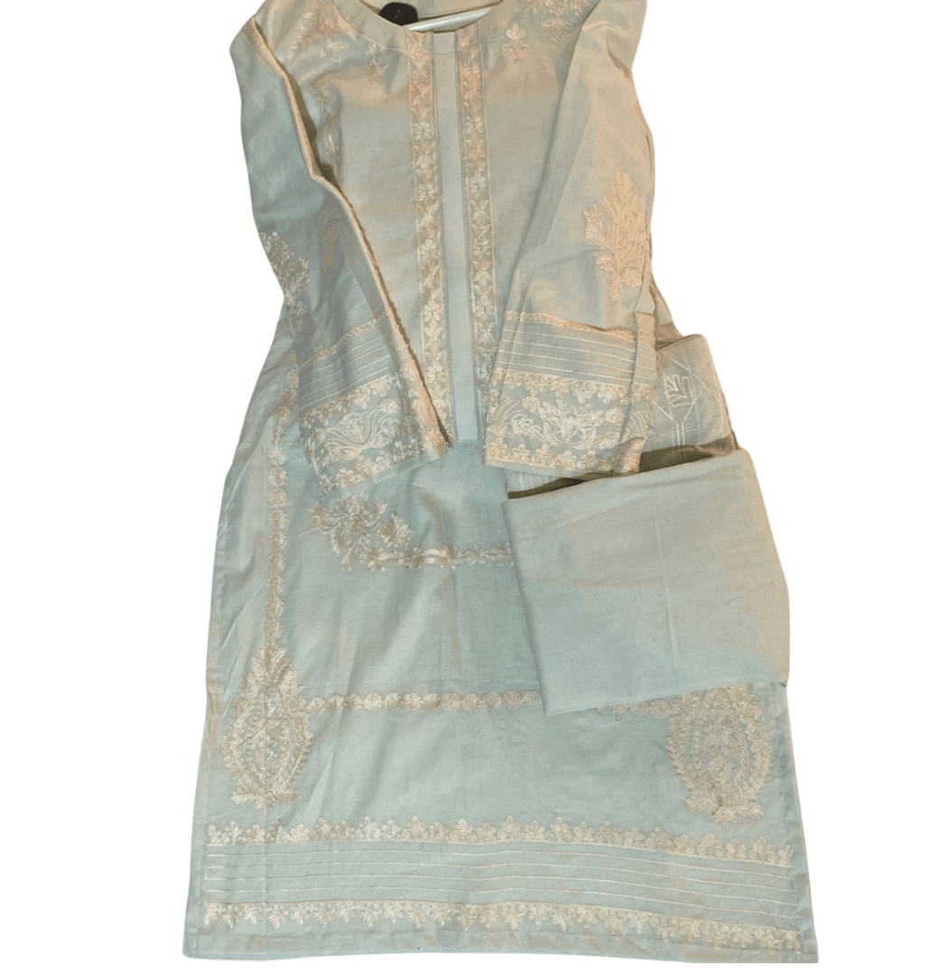 rutba stitched 3pc  bareeze lawn 
