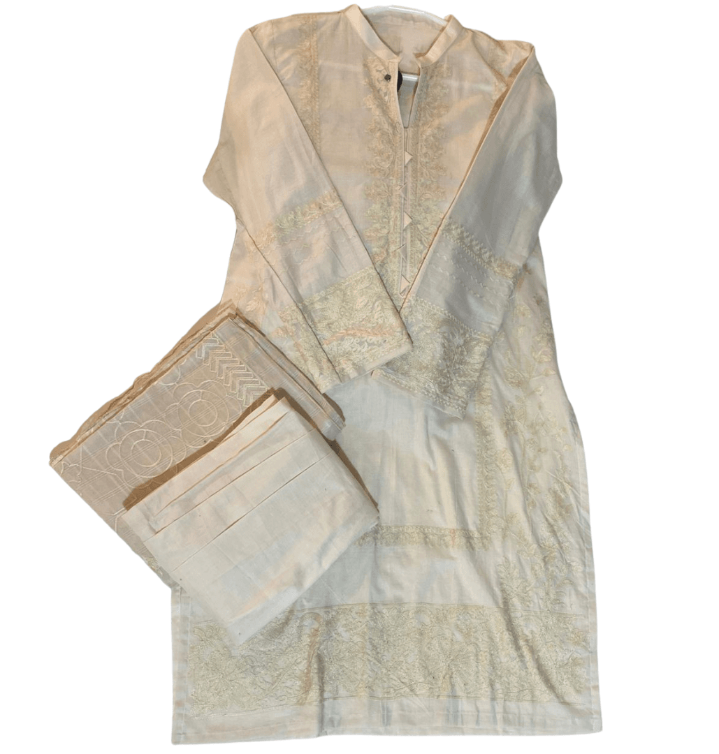 rutba stitched 3pc  bareeze lawn 